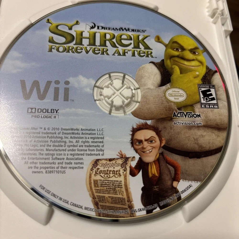 Shrek Forever After: The Final Chapter (Nintendo Wii, 2010) UNTESTED